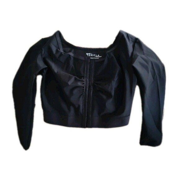 Isavela Compression Vest Medium Sleeves Size S/M Black Excellent Condition - Picture 3 of 4